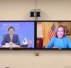 [국회의장]   낸시 펠로시 미국 연방 하원의장과 첫 화상회담